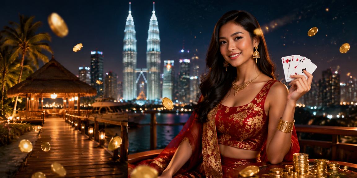 Permainan Teen Patti interaktif bersuasana Kuala Lumpur